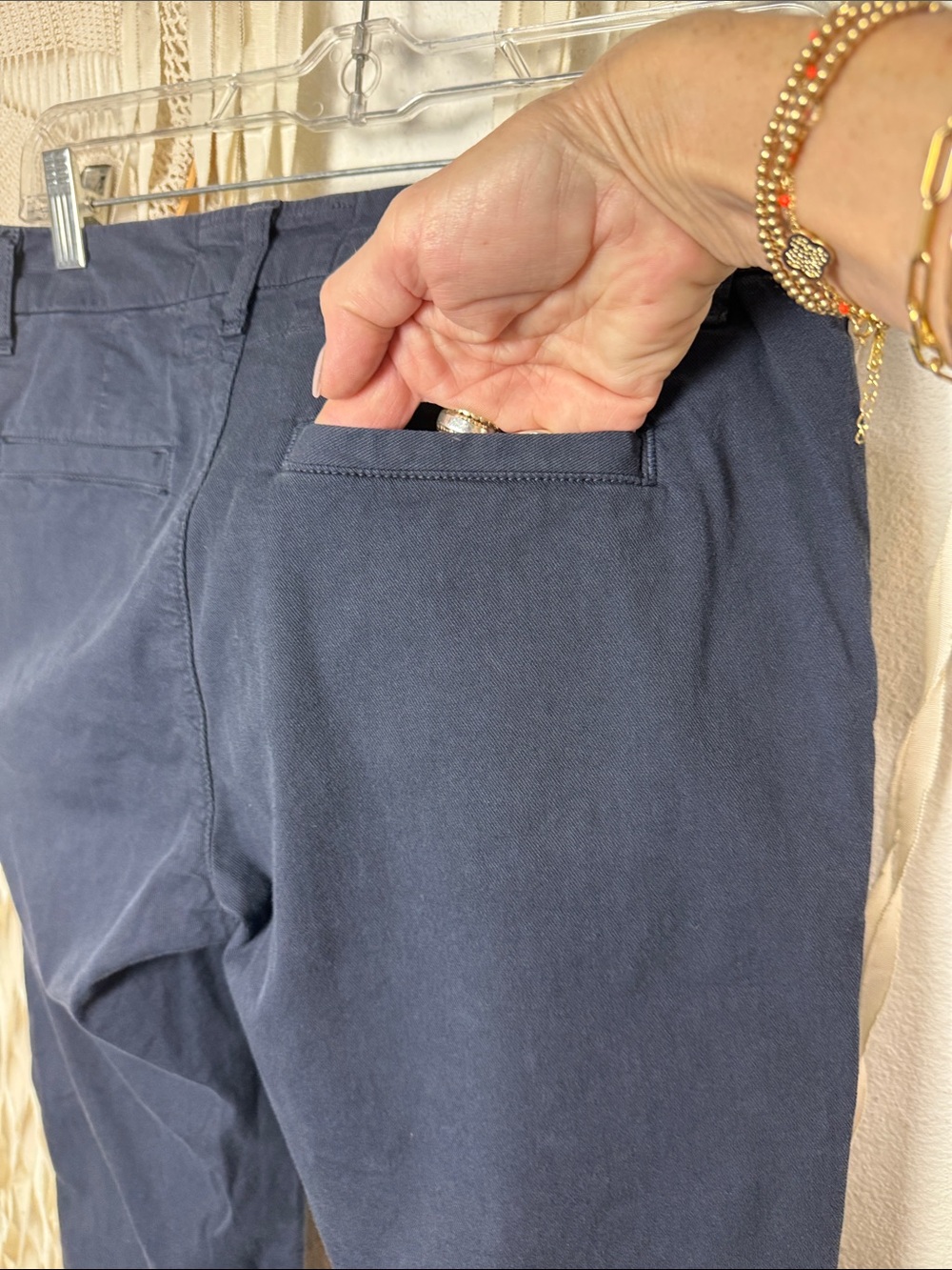 Frank & Eileen Wicklow Italian Chino Cotton Blend Trouser 8 in Charcoal Gray - Picture 7 of 13